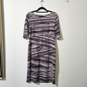 Connected Apparel Tiered Dress